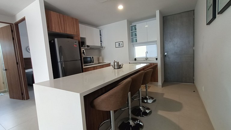 Hermoso condo de 2 habitaciones